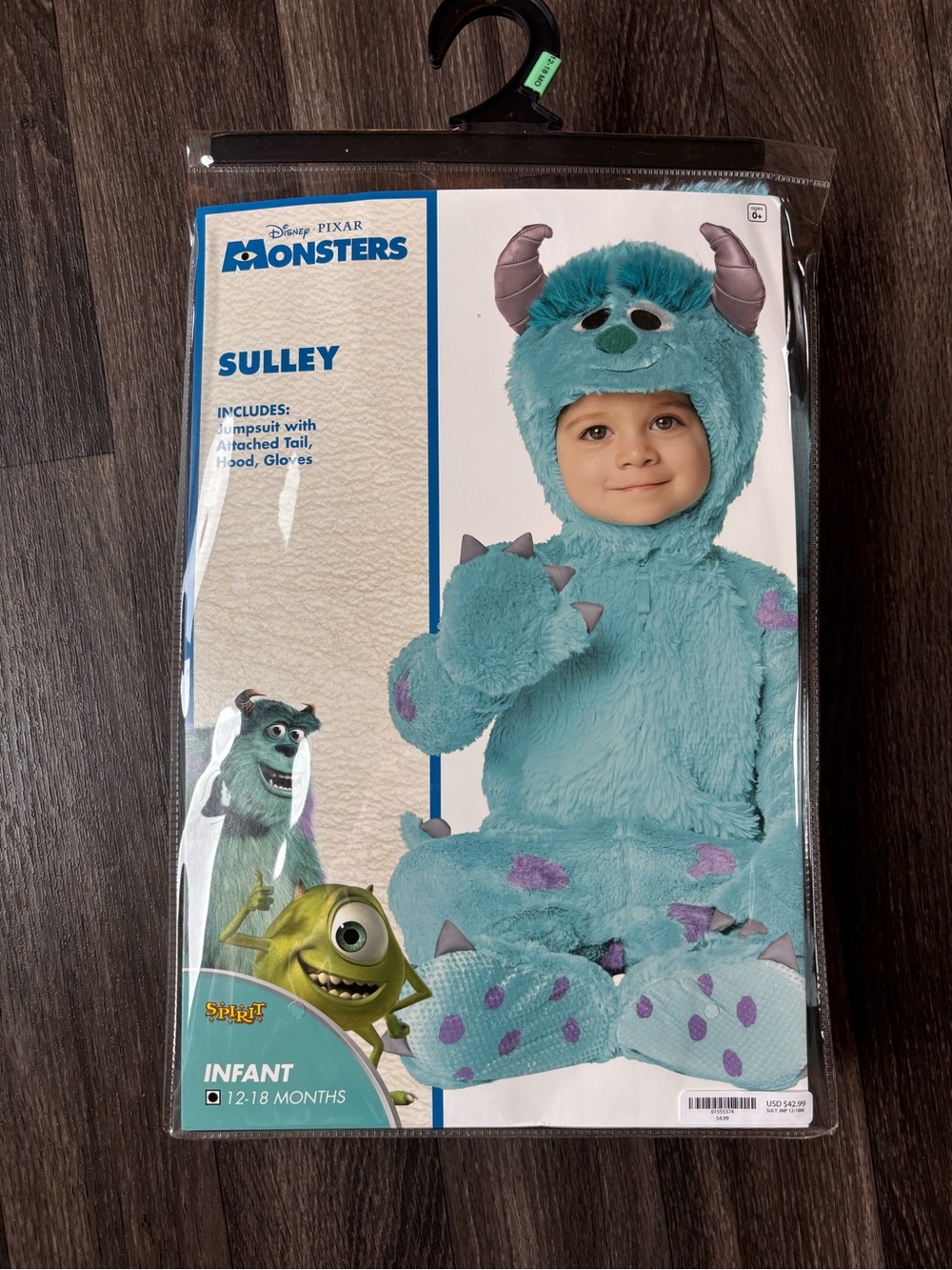 Sulley Halloween Costume - 12-18M